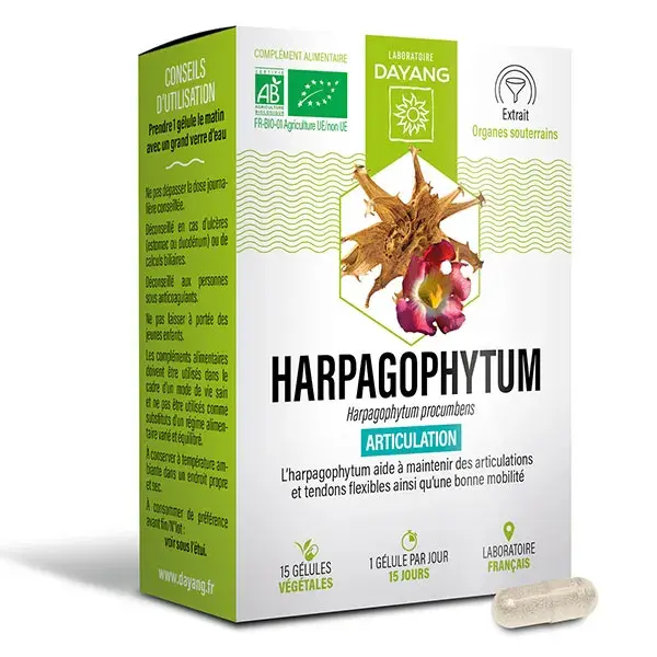 Dayang Organic Harpagophytum 15 Cápsulas Vegetais