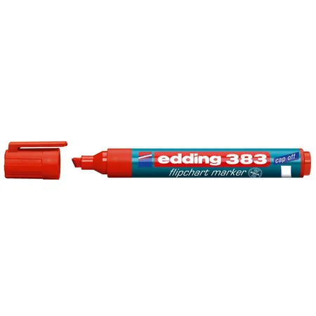 edding 383 Flipchartmarker, 1-5mm, Keilspitze, rot