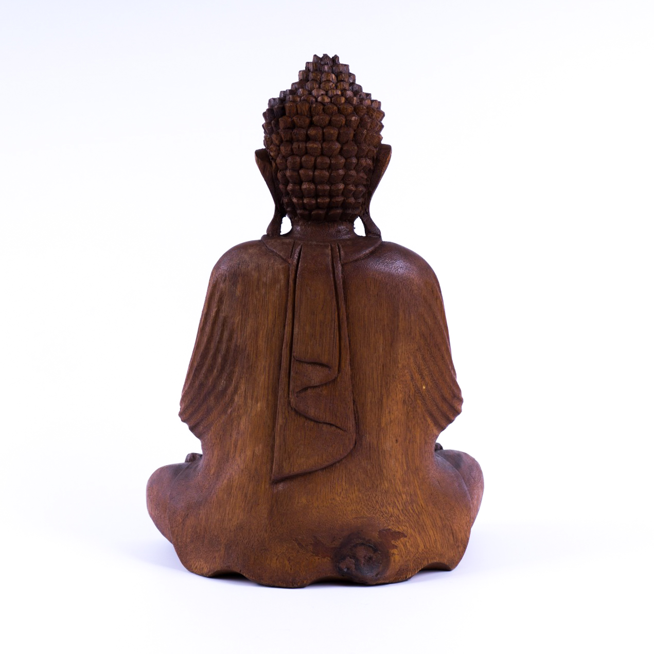 Handgeschnitzte Buddha-Skulptur 'Chakra', L 13 cm, B 24 cm, H 31 cm von fischer's lagerhaus