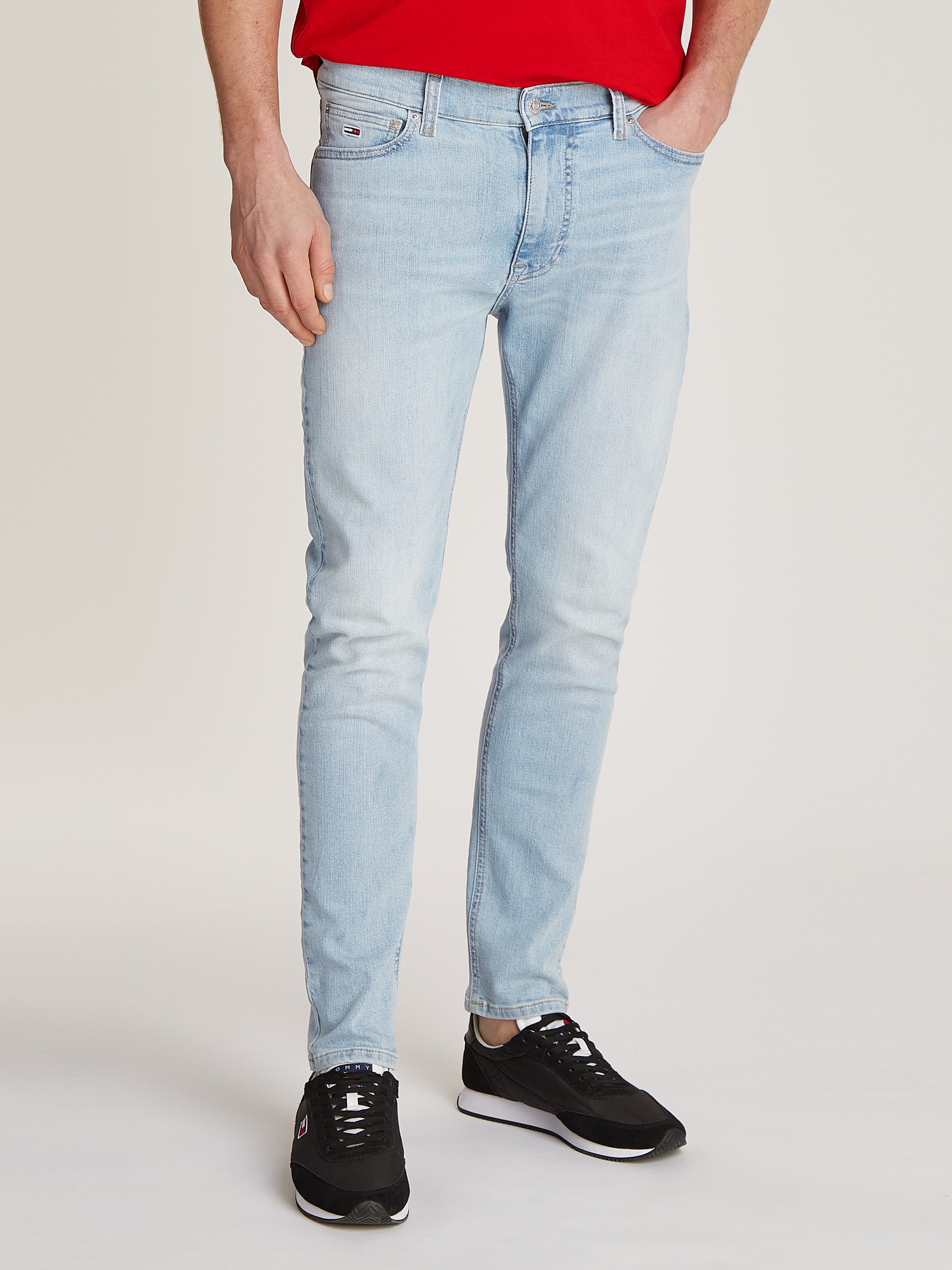 Tommy Jeans Skinny-fit-Jeans »Simon Skinny Jeans Slim« mit Logoprägung