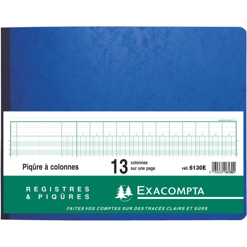 Registre 13 colonnes Exacompta 6130E, 32 x 25 cm 80 pages