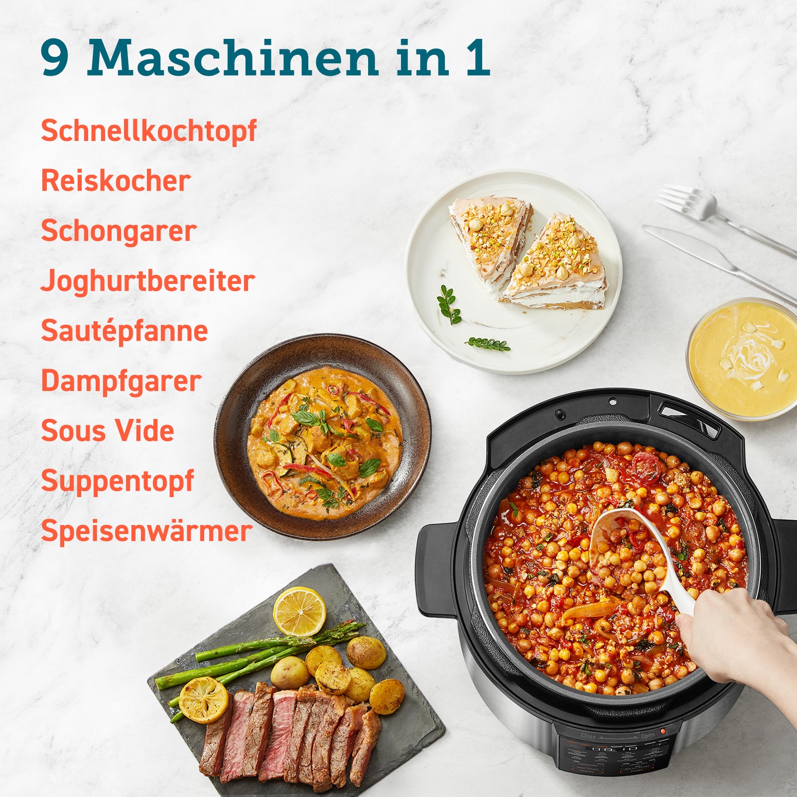 COSORI 5,7 L Schnellkochtopf, Schwarz