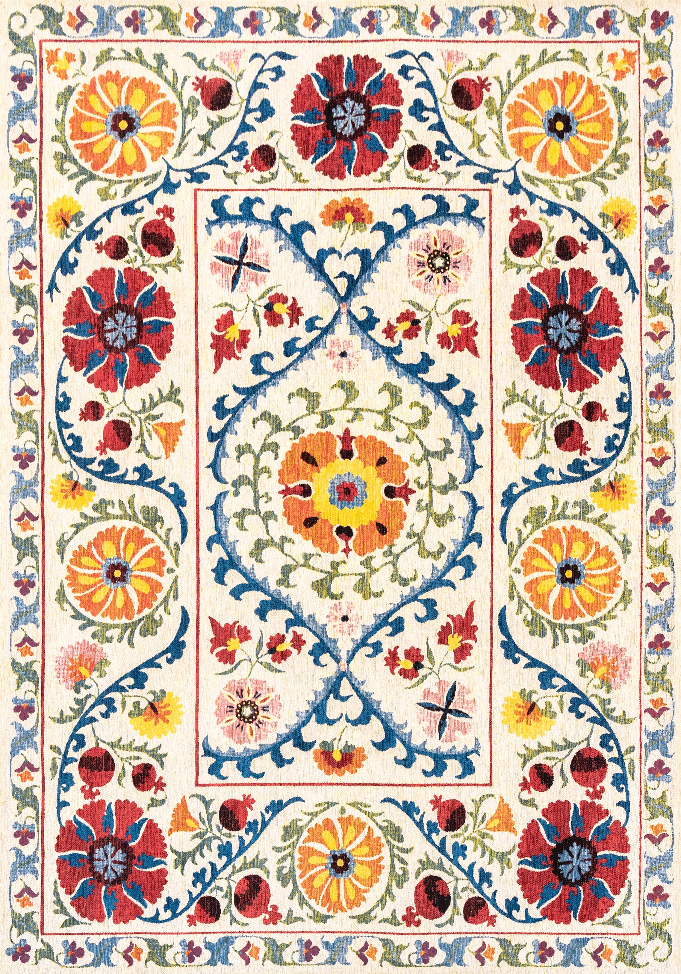 Vloerkleed Origine 9728 Antiquarian Suzani  | Louis de Poortere