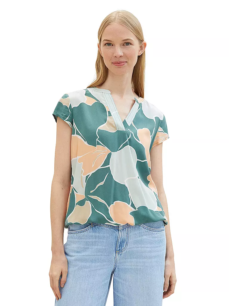 TOM TAILOR Bluse dunkelgrün