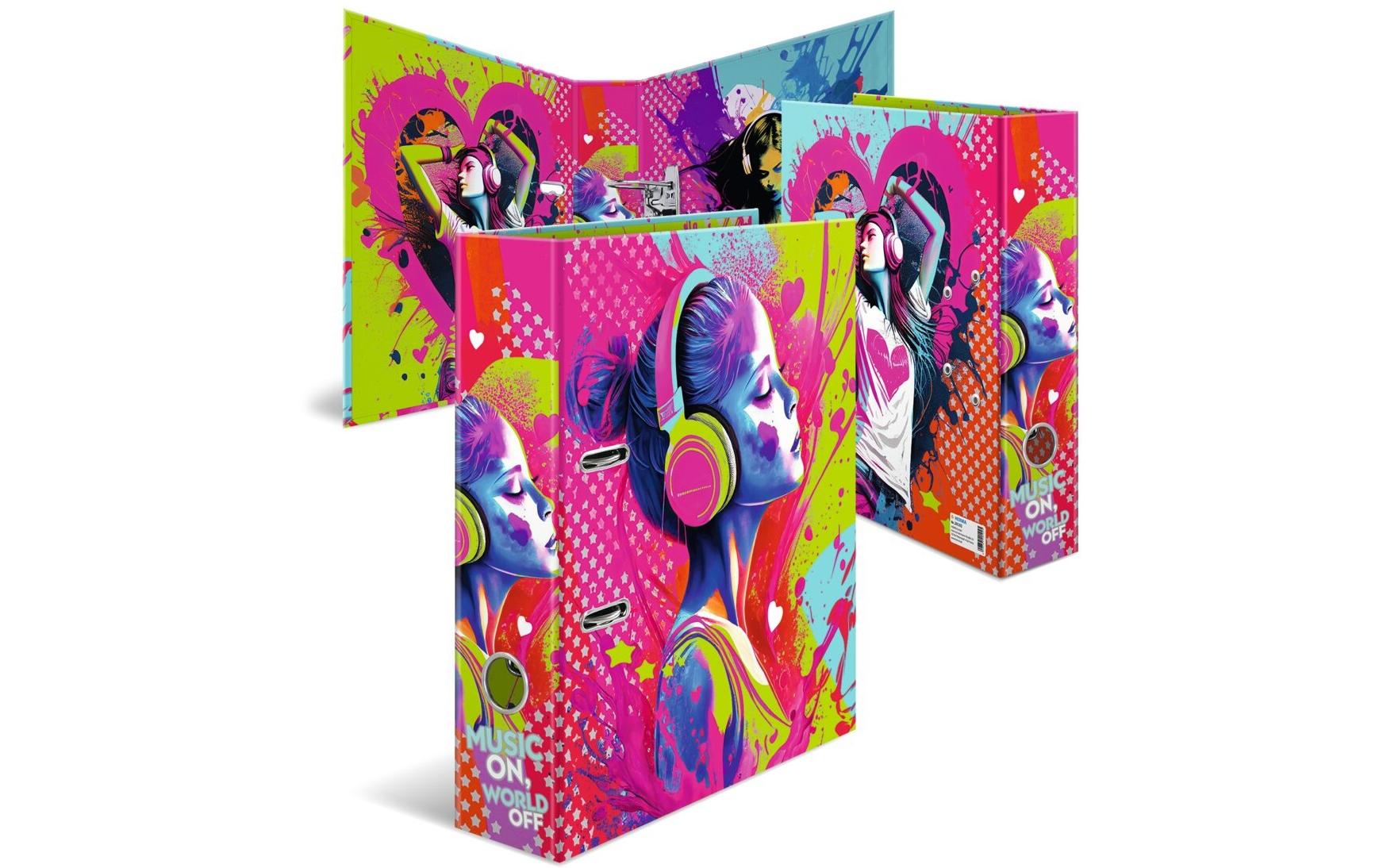Ordner Music Girl A4, 7 cmMotivordner