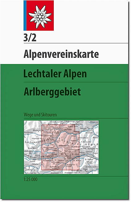 ALPENVEREIN - 3 2 LECHTALER ALPEN ARLBERGGEBIET 1 25 000