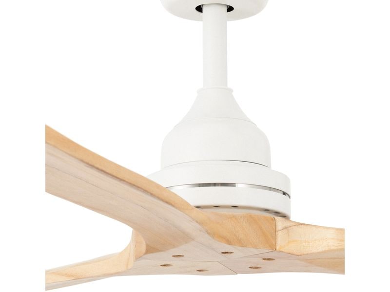 Create Deckenventilator, Holz Weiss Leiser Deckenventilator mit Fernbedienung und 3 Geschwindigkeiten