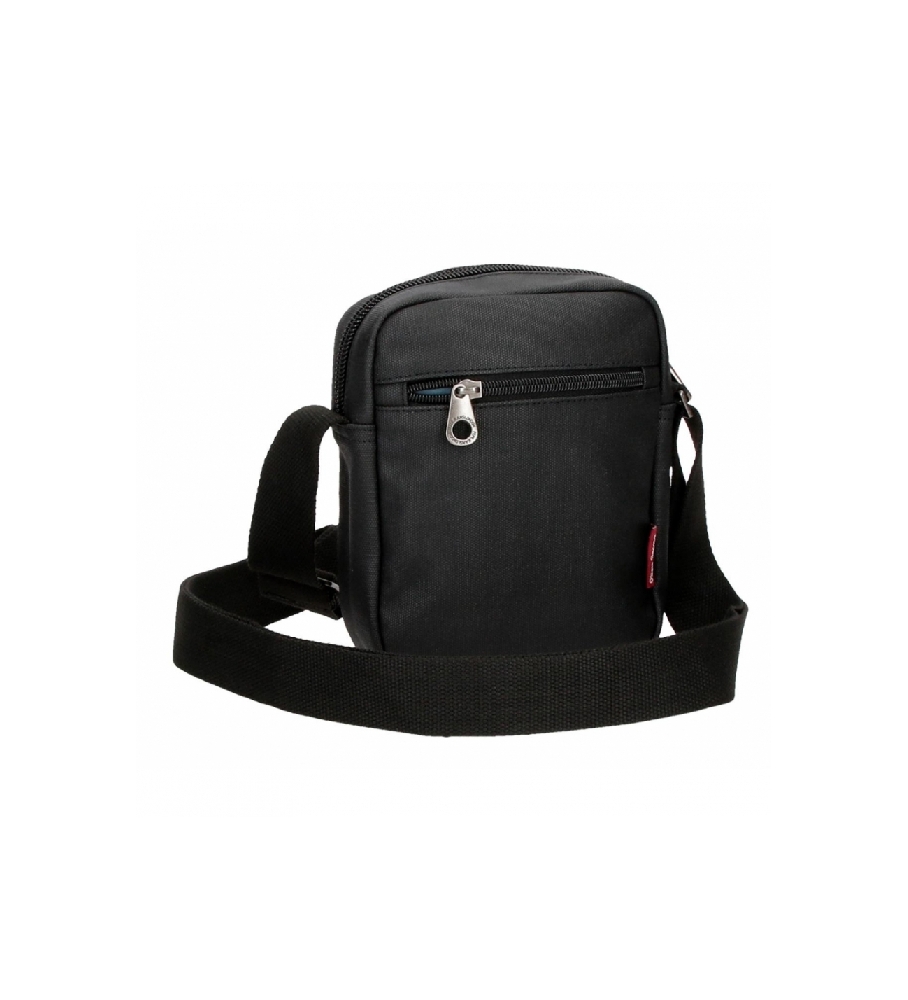 Bolsa de ombro Pepe Jeans Court, preta - 15x19,5x6cm -
