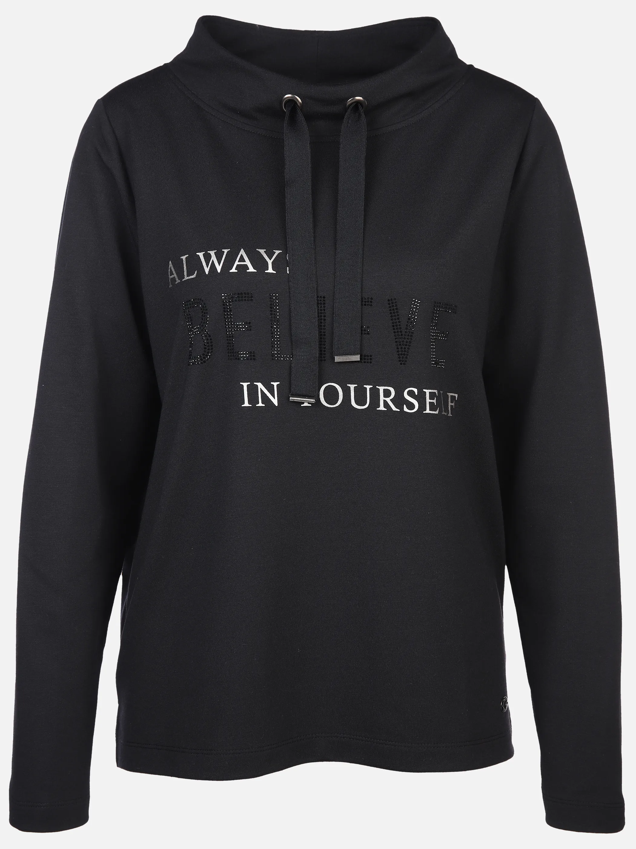Damen Sweatshirt mit Strassbesatz