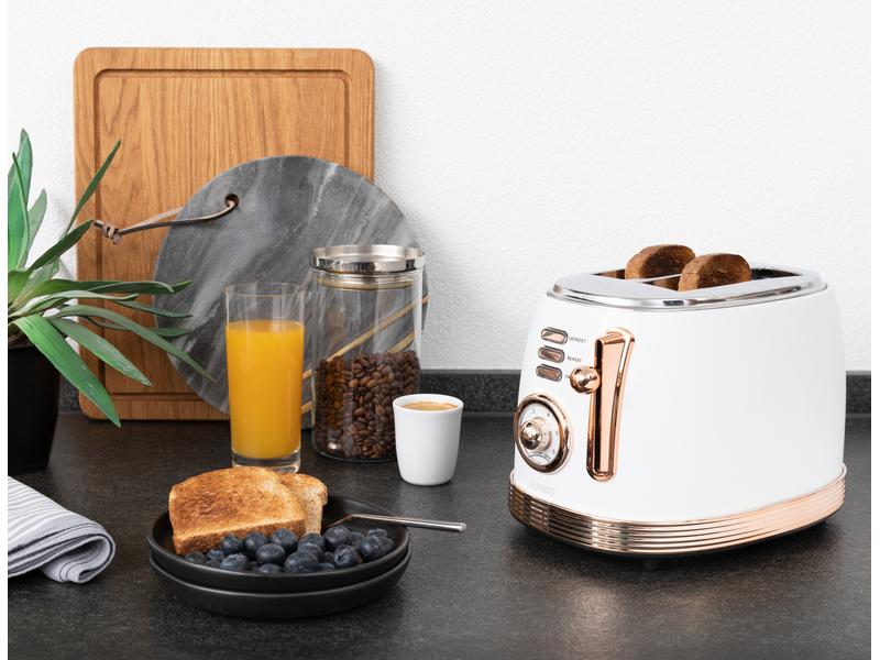 FURBER Toaster Monroe Rosegold Gleichzeitiges Rösten von 2 Toastscheiben