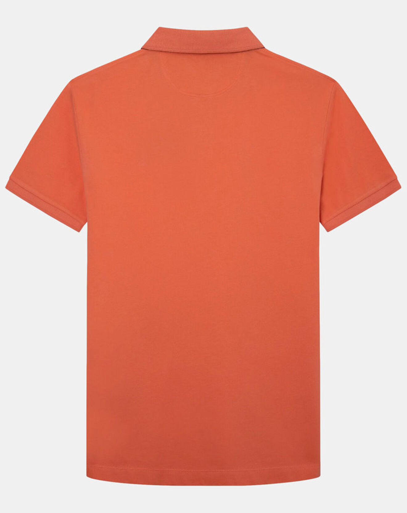 Hackett London Polo Regular Fit uni piqué orange moyen