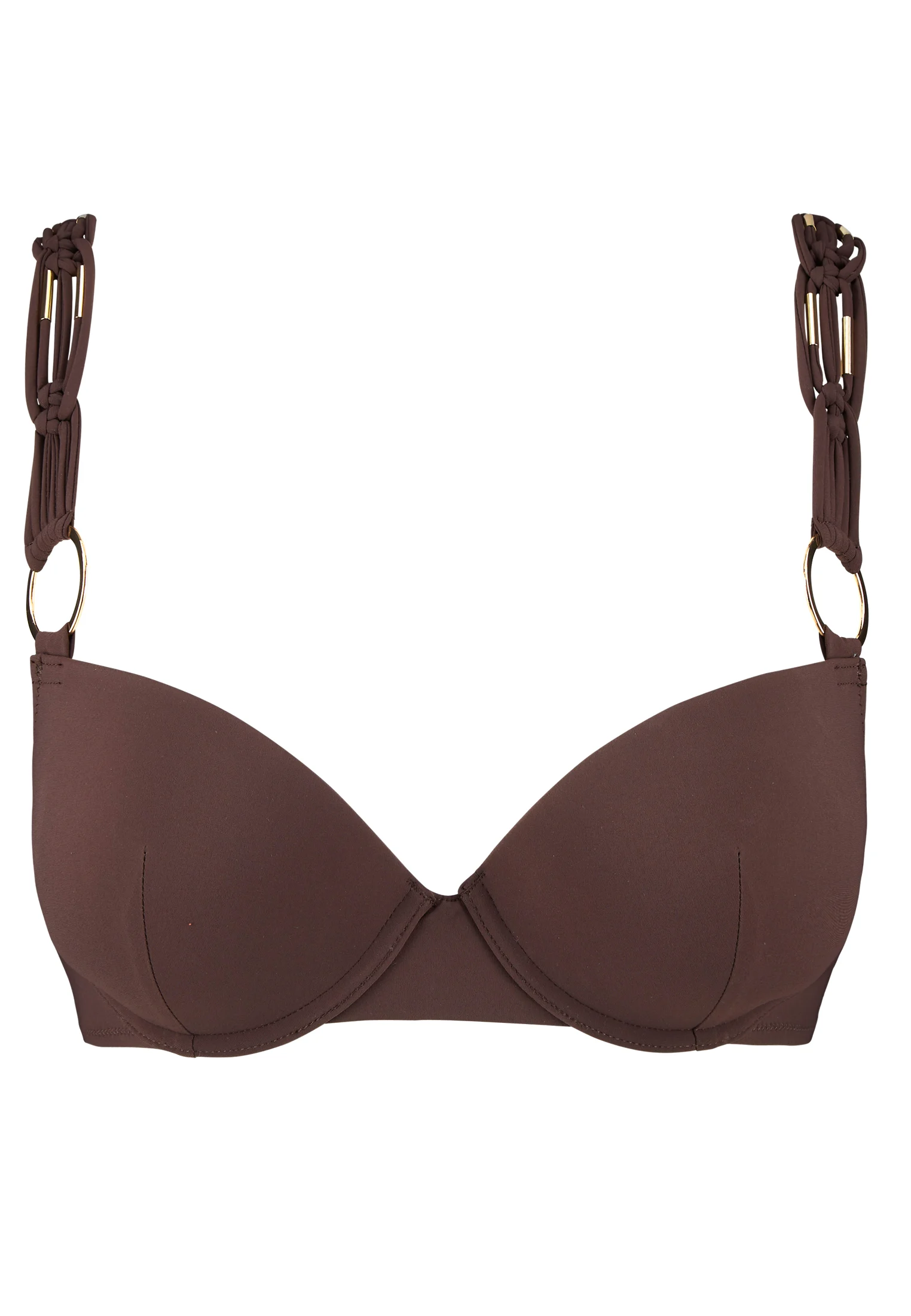 GIPSY MUSE - Haut de maillot de bain push-up coques | Marron