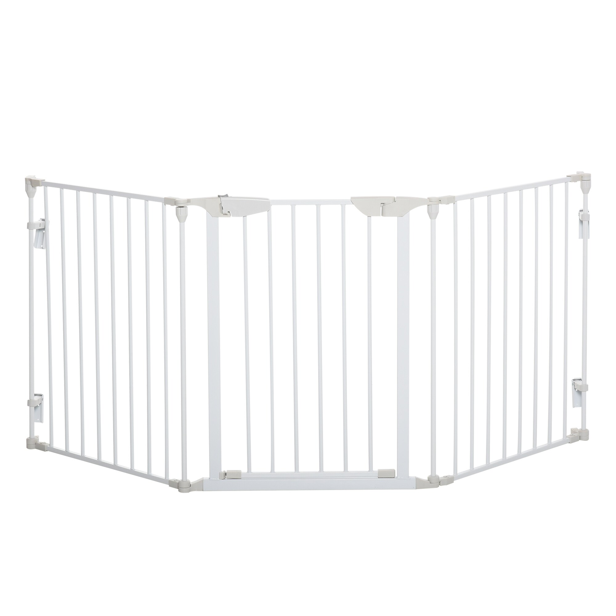 PawHut Absperrgitter  für Hunde weiß 180 x 3 x 74,5 cm (LxBxH)