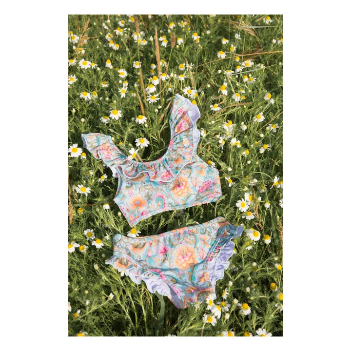 Louise Misha Maillot 2 Pièces Primavera | Bleu Vert