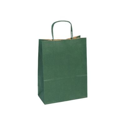 Clairefontaine - 25 Sacs cadeau kraft - 16 cm x 8 cm x 21 cm - vert