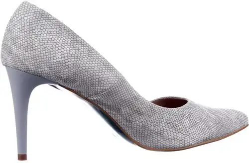 8 Giulia grijs snake - maat 44 pump grijs snake - maat 44 Calandschoen