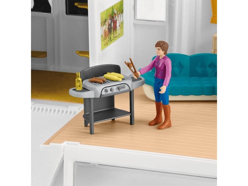 Schleich Spielfigurenset Horse Club Pferdetransporter Umfangreiches Pferde-Spielset