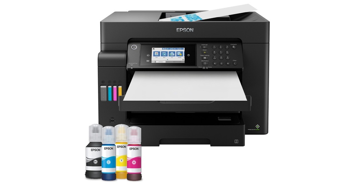 EpsonEcoTank ET-16605 all-in-one inkjetprinter met faxfunctie  (Zwart, USB, WLAN, Scan, Kopie, Fax)