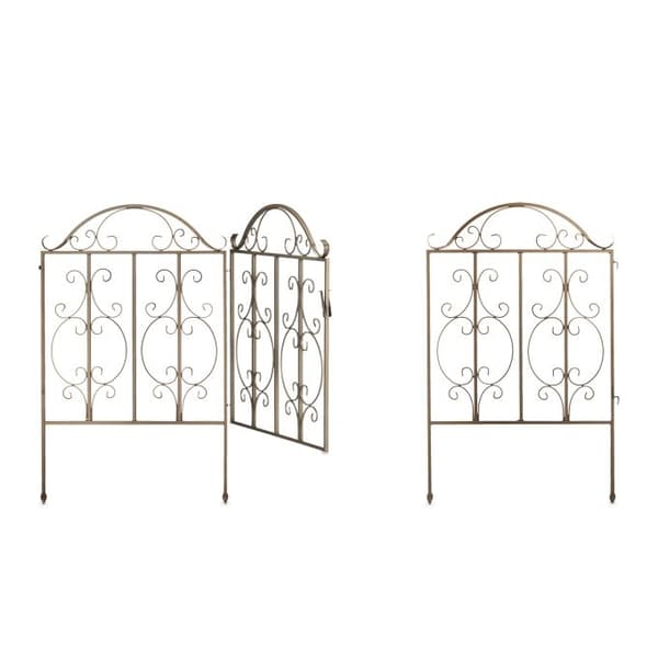 Hageport i bronse, 3 deler