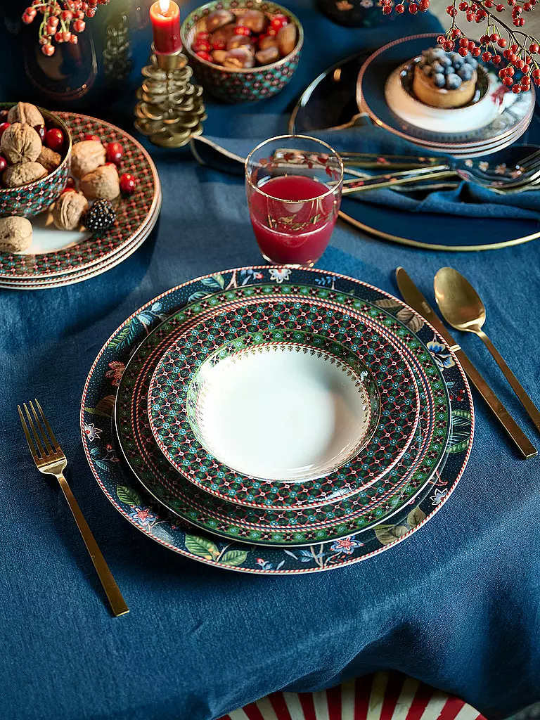 PIP STUDIO Platzteller BERRY BLUES 32cm Blue dunkelblau
