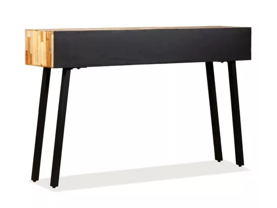 Table console Teck massif de récupération 120 x 30 x 76 cm
