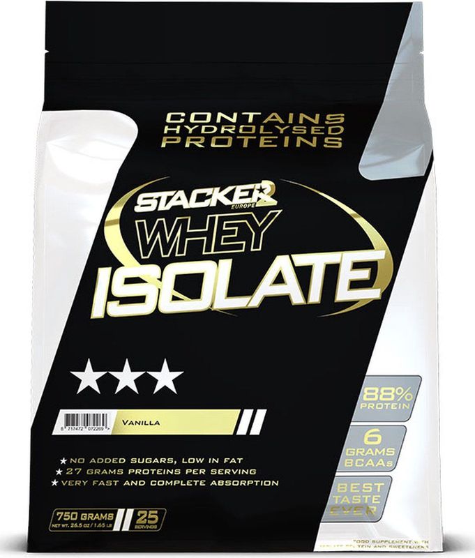 Stacker 2 - Whey Isolate - Chocolade - 750 gram