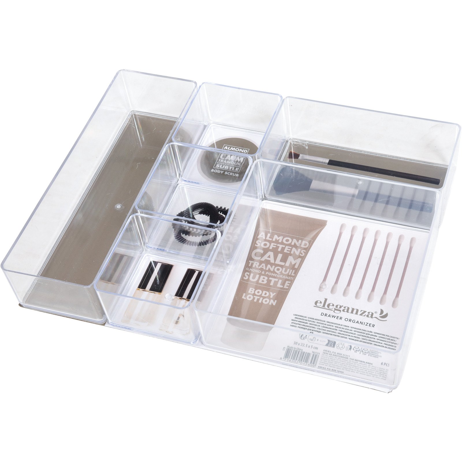 Bad-Organizer 6-teilig 22 x 30 x 5 cm