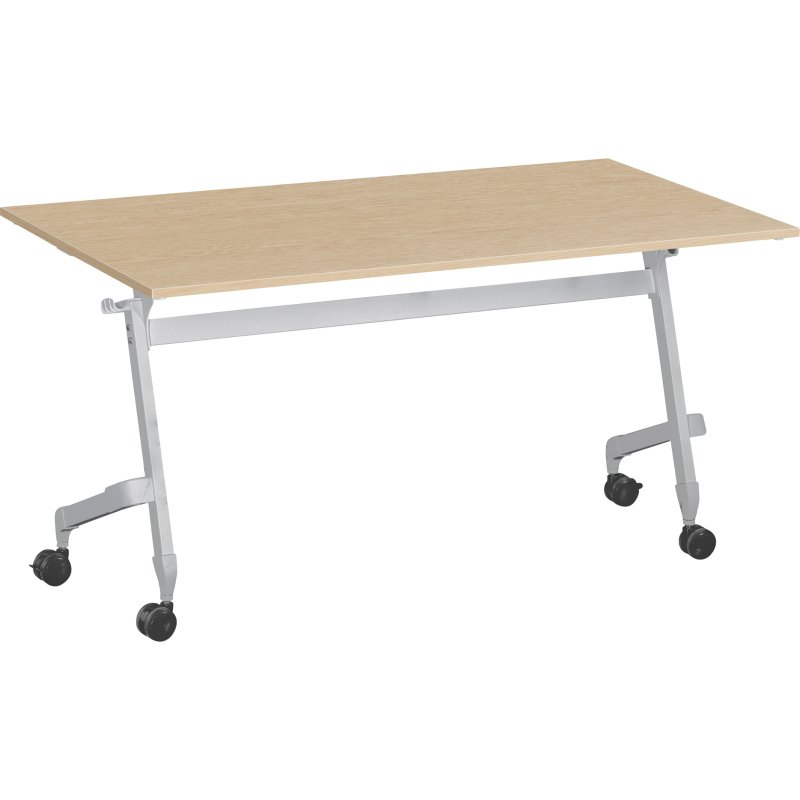 Table rabattable à roulettes Bruneau Practika Plus - plateau profondeur 70 cm