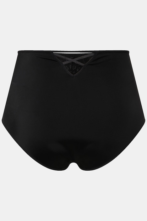Maxislip, Spitzen-Einsatz, High Waist