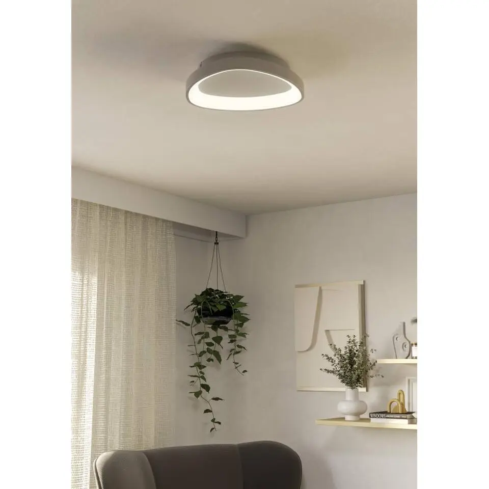 EGLO Loretello Plafonnière - LED - Kunststof/Staal - Wit