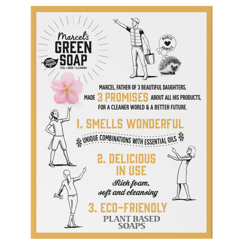 Marcel's Green Soap Shampoobar Vanilla & Cherry Blossom90 gr