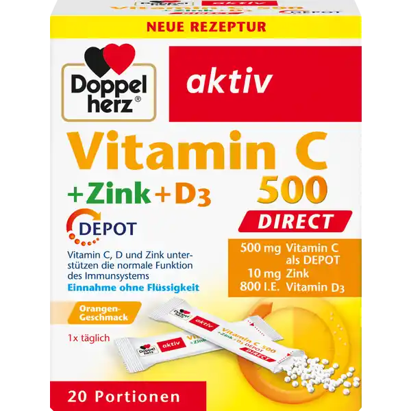 aktiv Vitamin C 500 Direct + Zink + D3
