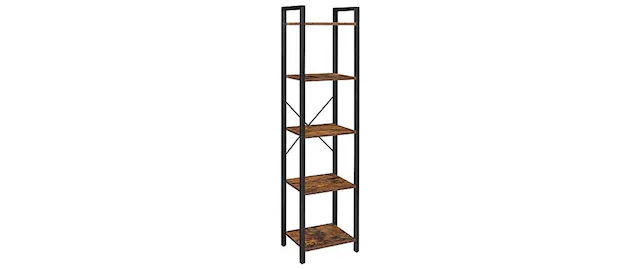 VASAGLE Regal »40 x 30 x 146 cm, Braun/Schwarz«