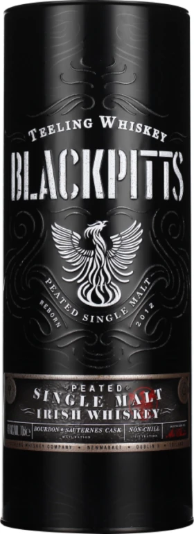 TEELING BLACKPITTS PEATED SINGLE MALT 70CL