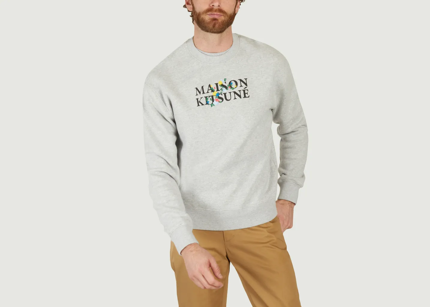 Sweat floral Maison Kitsuné