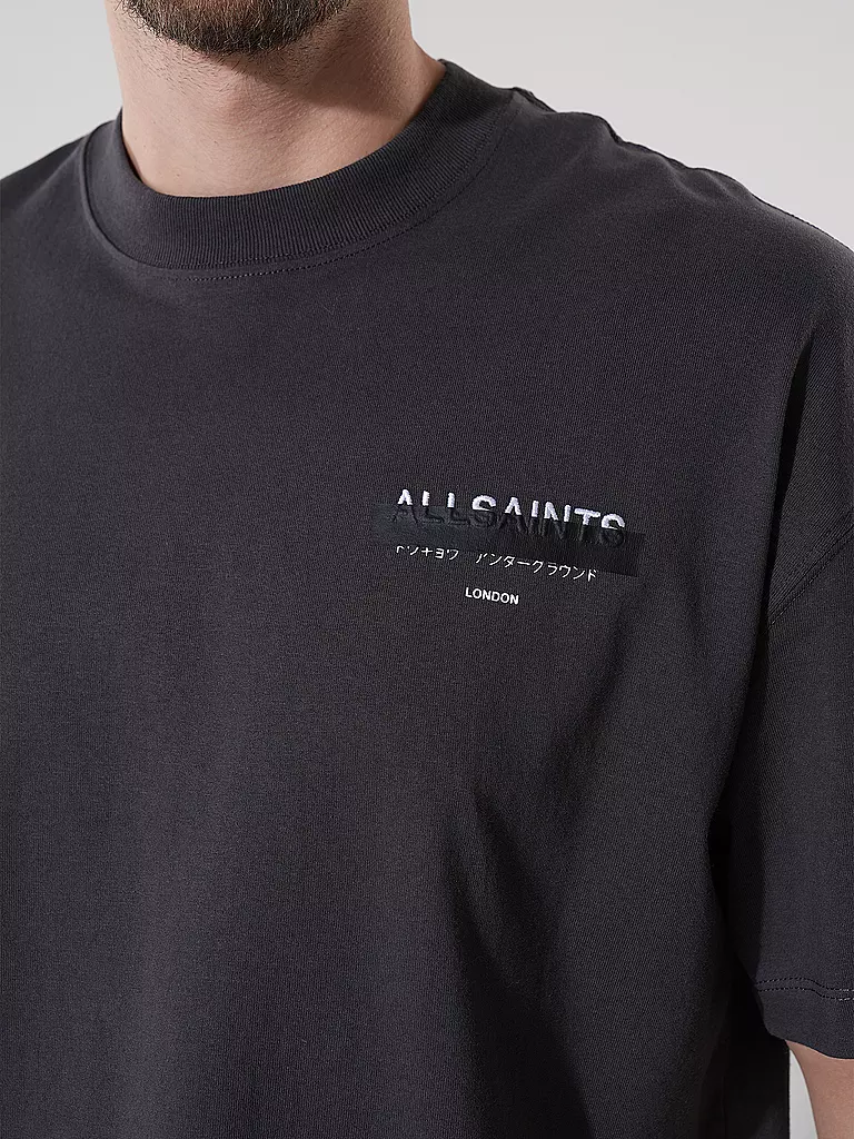 ALLSAINTS T-Shirt Oversized Fit REDACT schwarz