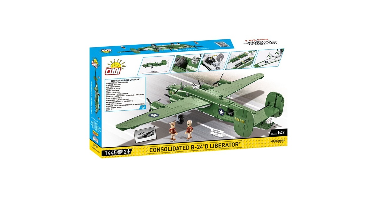 COBIHistorical Collection - Consolidated B-24 Liberator Constructiespeelgoed  (Schaal 1:48)