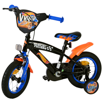 Hot Wheels kinderfiets zwart 12 inch