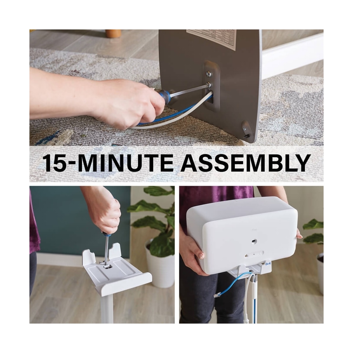 SANUS Gulvstativ for Sonos Play:5 Hvit