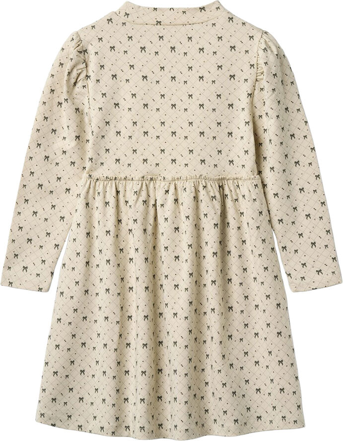 Fliink KELLY LS DRESS Sandshell aop.