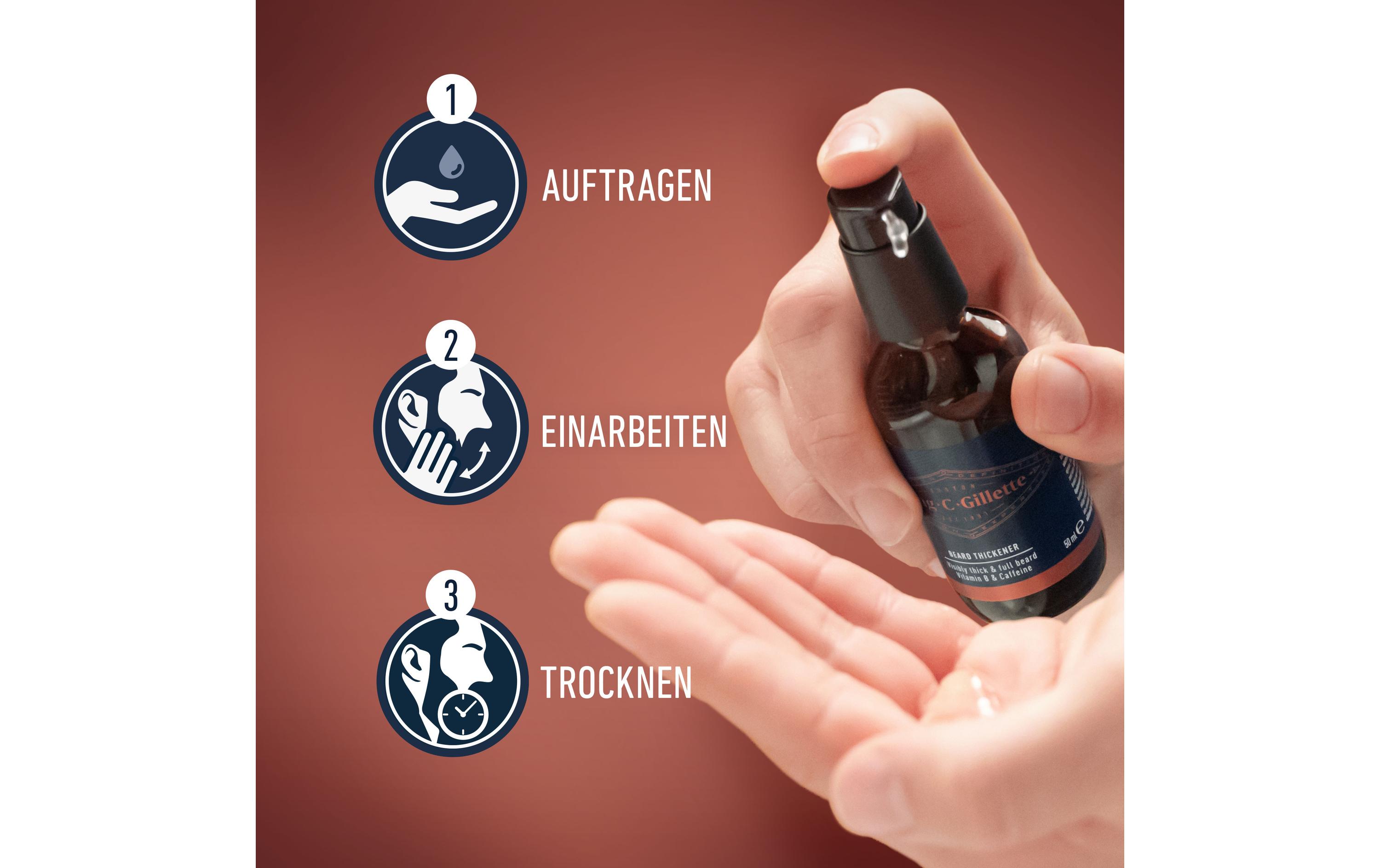 Bartvolumen Serum 50 mlBartvolumen-Serum, mit Vitamin-B-Komplex und Koffein formuliert