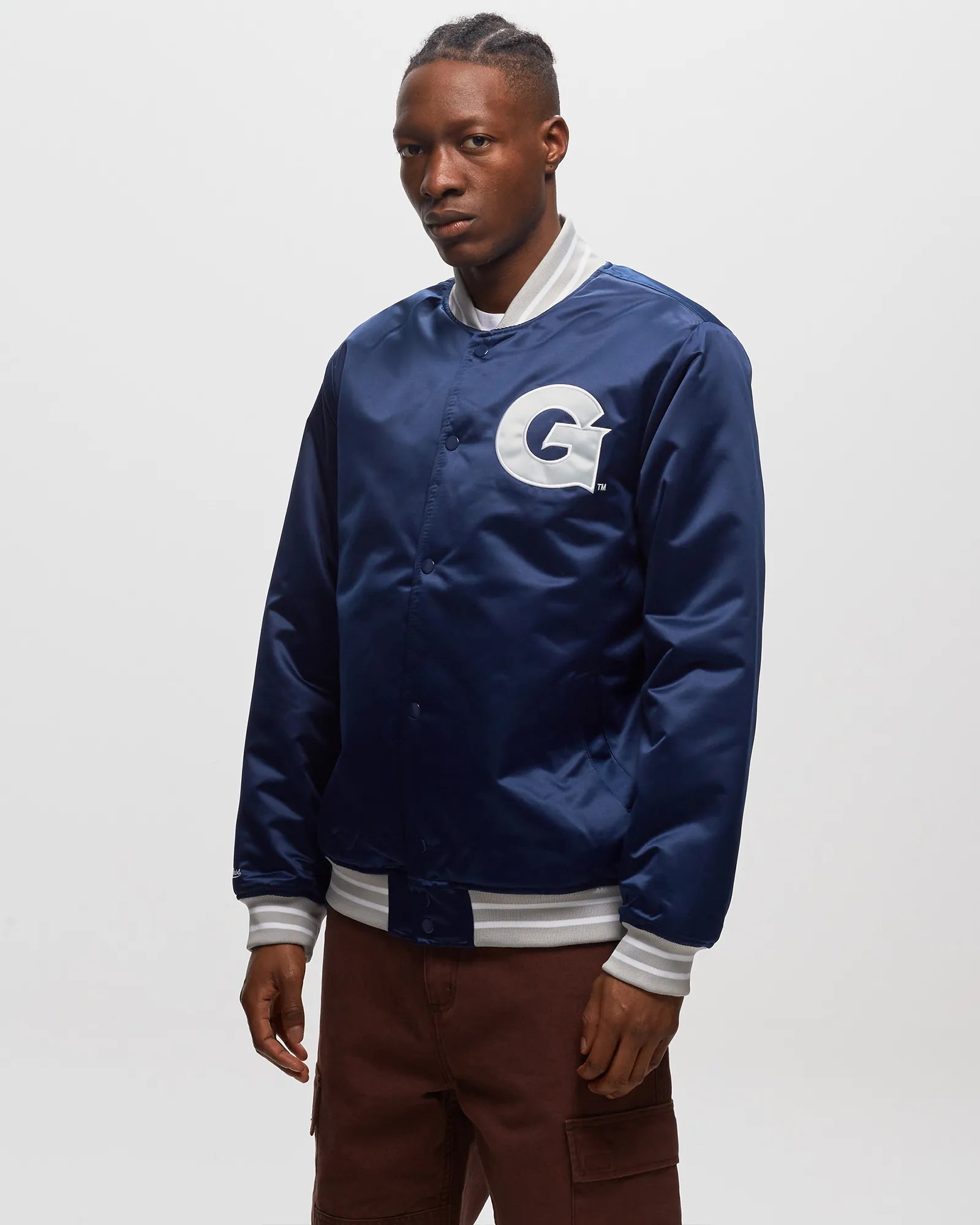 Mitchell & Ness NFL Heavyweight Satin Jacket Georgetown University