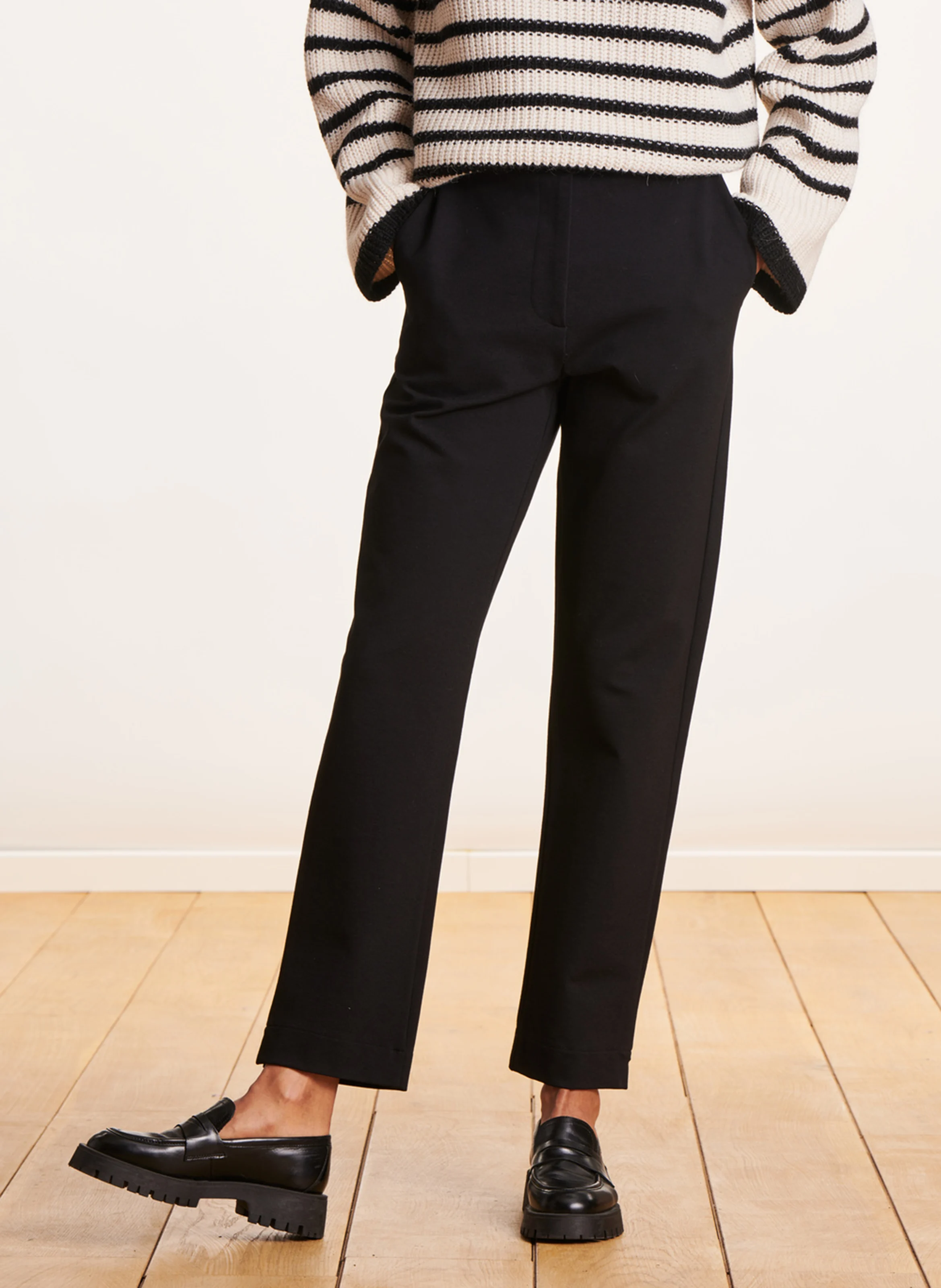 Pantalon cigarette| Noir