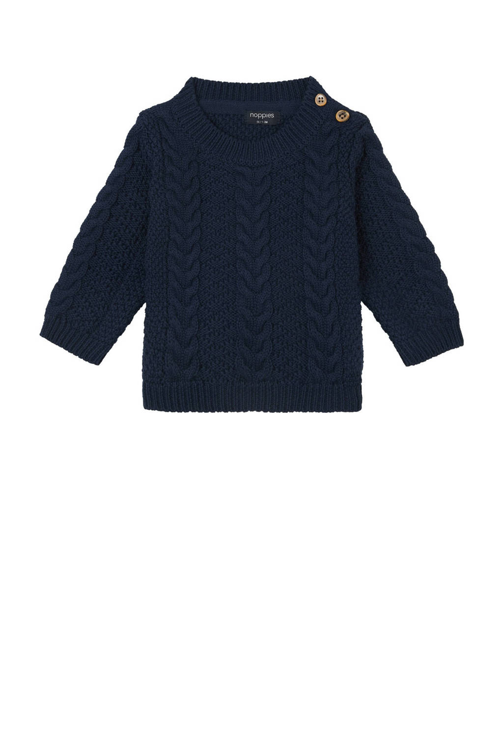 Noppies gebreide trui donkerblauw