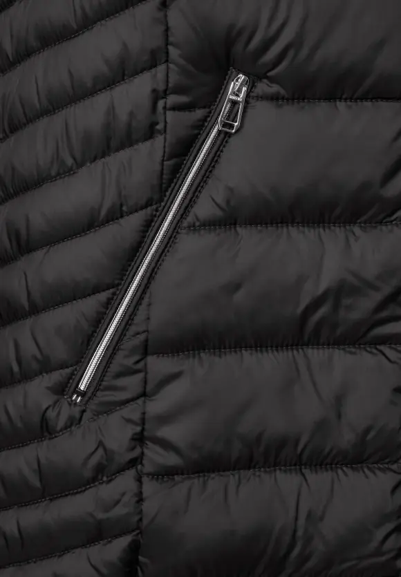 Kapuzen Longweste - Black