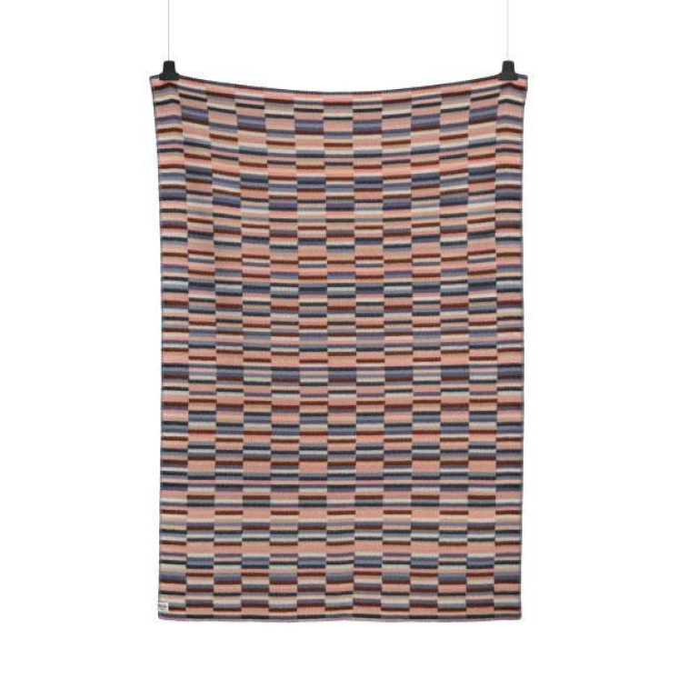 Røros Tweed Ida plaid 135x200 Olive Burgundy