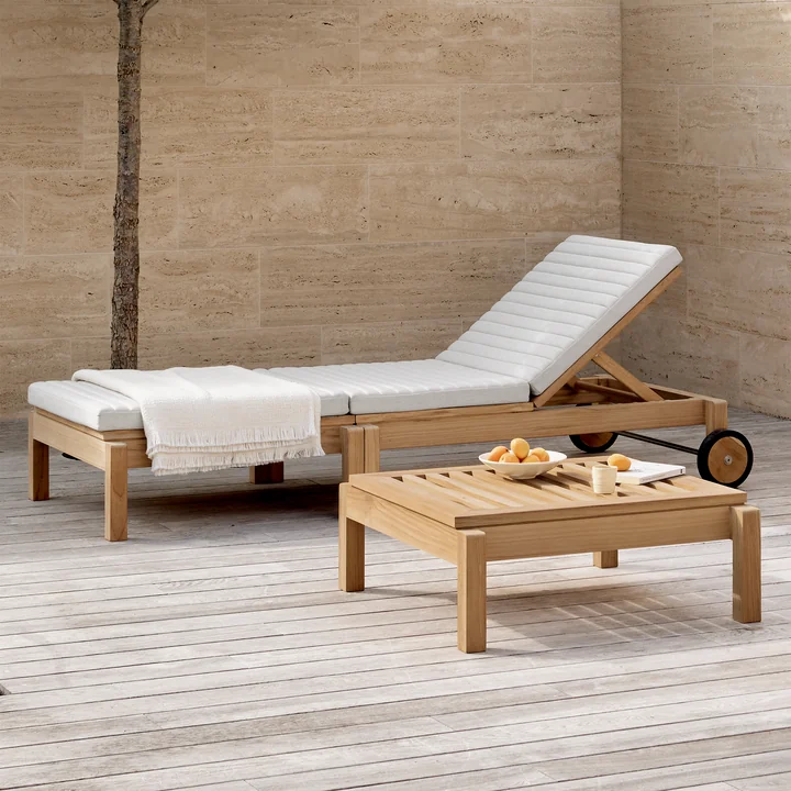 Carl Hansen - AH604 Sonnenliege, Teak unhandelt