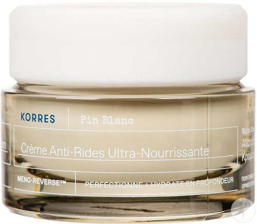 Korres Pin Blanc Crème Anti-Rides Ultra-Nourrissante Peau Sèche Pot 40ml