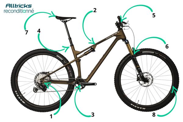VTT Tout-Suspendu Sunn Shamann DC S1 Shimano XT 12V 29'' Marron - Produit Reconditionné