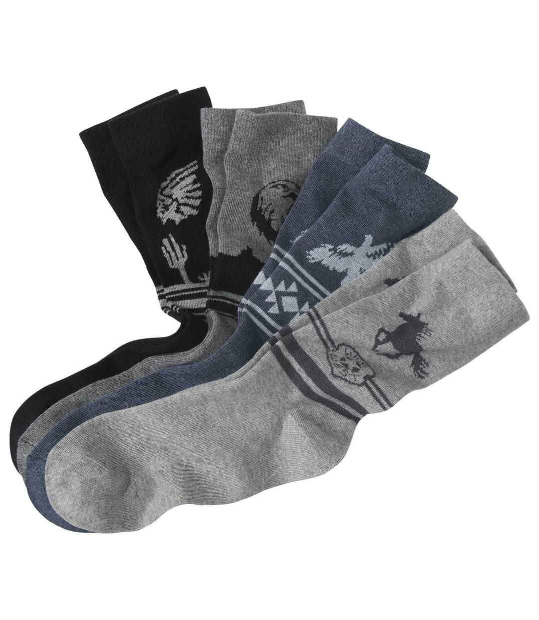 Lot de 4 Paires de Chaussettes Confort